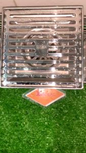 Phễu thoát nước inox 304 KAG-TS225 mặt 12x12 cm D60-90 Ga thoát sàn nhà tắm cao cấp con thỏ chống hôi thiết kế đẹp tiện dụng siêu bền