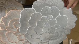 (HOT) Tấm lót bàn ăn cao cấp PVC hình tròn hoa cúc nhiều họa tiết bất quy tắc p/c Bắc Âu miếng lót bàn ăn chịu nhiệt chống thấm siêu đẹp