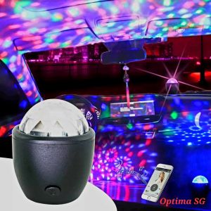 [SG Seller] RGB LED Mini Stage Light USB Powered Sound Actived Multicolor Disco Ball Magic Effect Lamp for Party Birthday Concert KTV Music Car Decoration