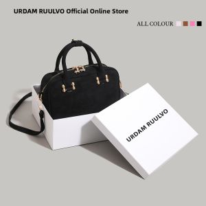 URCDN RDALVO | Sweet and Cool Rose Pink Velveteen Crossbody Handbag