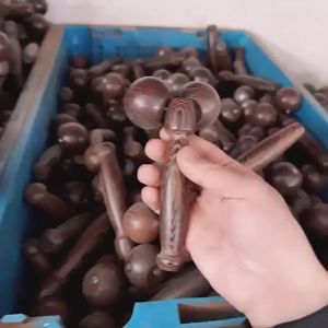 Wenge Double Ball Roda Berr Alat Urut Rumah Bahagian Muka Otot Relaksasi Bola Wenge Mengangkat Wajah Borong