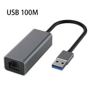 USB Type C Ethernet Adapter Network Card USB Type-C To RJ45 100/1000Mbps Lan Internet Cable For MacBook PC Windows XP 7 8 10 LUX