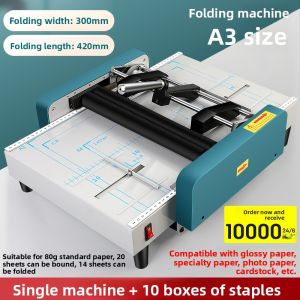 Good | Automatic Stitching and Folding Machine A3 A4 Paper Bookbinding Stapler