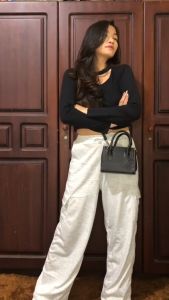 Jooly Cargo Pants - Celana Kulot Cargo Pants Bahan Knit Hornet - Loose Pants Highwaist Kulot Panjang Basic Korean Style