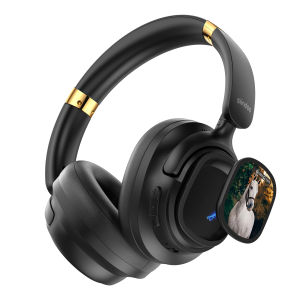 Siindoo ANC Wireless Bluetooth Headphones JH-ANC631F Plus  With 1GB MP3 Multi Magnetic Touch Control LED Screen And APP Download