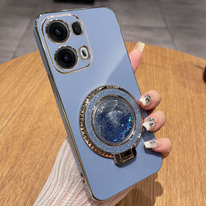 Oppo Reno13 pro Silicone Case Full Cover Protection Anti-Fall with Stand Compatible with 5G Lens Soft Shell for Women New Model