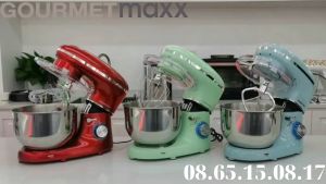 (Bản Đức) Máy nhào bột GOURMETMAXX 5L 1500W -Máy trộn bột đánh trứng - Trộn tối đa 1.2 kg bột khô - Bảo hành 1 năm