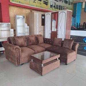 Sofa L Sancu / Sopa ruangtamu / Kursi ruangtamu modern bisa request warna harga termurah
