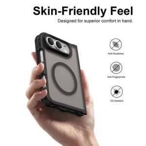 Luxury Matte Magnetic Case for IPhone Duo IPhoneduo Fold Shockproof Cover for Magsafe Mac Safe Translucent Hard Case Accessories