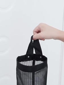 ZEO Garbage Bag Organizer Plastic Bag Holder Grey/Black