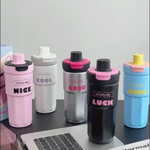 -2256 Tumbler Stainless Steel SUS 316 / Termos 550ml Gelas Vacuum free gantungan dan sedotan hot & cold