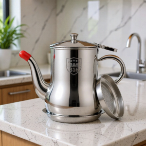 Jiaxun | Food-Grade 316 Stainless Steel Oil Dispenser with 304 Filter Non-Drip