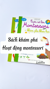 Cuốn sổ lớn Montessori - Sách hướng dẫn hoạt động phương pháp Mont chơi trên trang sách - Minh Thắng