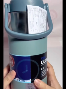 Cille 316SS Stainless Steel Vacuum Flask Thermoses Water Bottle With Adjustable Straw