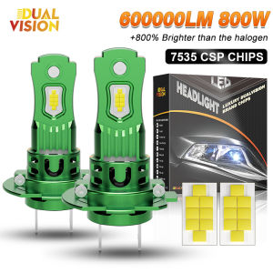 4300K 800W H7 LED CANBUS Light H4 H11 9005 9006 HB3 HB4 7535 CSP Chip Plug&Play Wireless Mini Car Headlight with Fan 6000K 12V