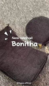 Tas Bonitha Selempang Wanita / Tas Selempang Corduroy Dompet Bulat