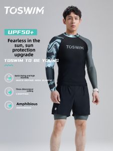 toswim | Mens Sun Protection Quick-Drying Beach Swimsuit