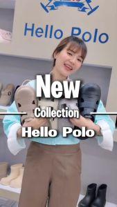 Hello Polo รองเท้าเปิดส้น รองเท้าแตะเล่นสงกรานต์ แฟชั่นผู้หญิง EVA กันลื่น กันน้ำ ระบายอากาศ Size 36-45 รุ่น HP8049