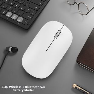 Wireless Office Mouse Bluetooth Notebook Silent Charging Universal for Lenovo Huawei Asus Dell Compatible Y2025 Computer Hardware