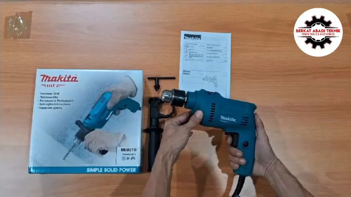 MAKITA M0801B Mesin Bor Listrik 13mm Tangan Impact Beton Tembok - Main Image
