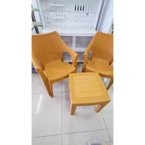 SET KURSI PLASTIK MEJA PLASTIK ROTAN OLYMPLAST OL 508 KURSI TERAS KURSI MAKAN [KURACC]