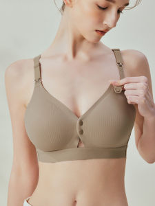 Nursing Bra Comfortable Thin Postpartum Milk Feeding Bra Prevent Sagging Gathered Pregnancy Breastfeeding Underwear Maternity Clothes