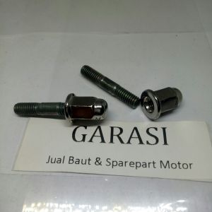 BAUD TANAM KNALPOT DAN MUR NYA M6 BAUT 10 KUNCI 10 HONDA BEAT VARIO 110 FULL SET ISI 2 PASANG