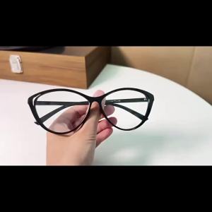 Y2K Cat Eye Eyeglasses Anti Blue Light Fashion Korean Hip Hop Retro Personality Party Decorative Eyewear for Men and Women