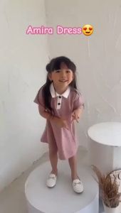 Dress Anak Perempuan - Baju Dress Anak Cewek - Amira Dress 1-8 Tahun 4372