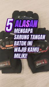 Aksesoris Motor Sarung Tangan Batok Pendek