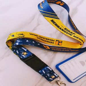 Lanyard Gantungan Tali Id Card Kementerian Pekerjaan Umum & Frame Holder Tempat Id Card