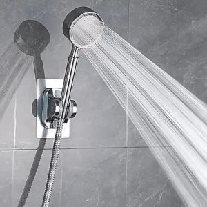 304 Stainless Steel Pressure-enhanced Shower Head Shower Enclosure Bathroom High-flow Pressure-enhanced Shower Head Set
