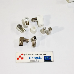 Đầu cắm Tivi Camera...Chuẩn cắm Anten - RF In Thẳng hoặc Vuông gốc / Túi 2 Cái