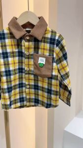 1-6 tahun Musim semi fashion kemeja lengan panjang anak anak laki laki imut casual POLO kemeja lengan panjang atasan baju anak cowok tampan