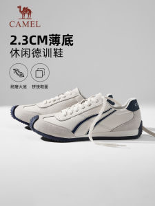 Camel Mens Retro Winter Trainers Comfortable Soft Versatile Loose Thin Bottom Casual Shoes Breathable Leather Upgraded Version