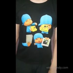 Kaos Karakter Pocoyo - Baju Cowo Cewe Couple - TC Cotton Combed