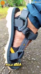Petualang Towuti Strap 2.0 Iron Grey - Sandal Gunung/Hiking Jepit Pria Dewasa Petualang