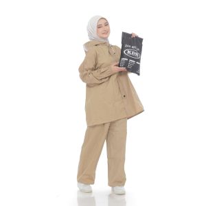 JAS HUJAN KDR RAINCOAT ELASTIS ANTI REMBES SETELAN JAKET dan CELANA PRIA WANITA BY KDR ORIGINAL