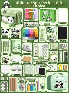 MINGZHUO | Cute Panda Pencil Case Set Gift