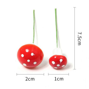 10-100 Cái Nấm Xốp Nhân Tạo Thu Nhỏ Trang Trí Vườn Cổ Tích Chậu Cây Bonsai Đồ Trang Trí Nhựa Thủ Công DIY Trang Trí Cảnh Quan Vi Mô