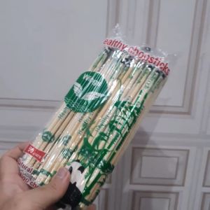 Sumpit Bambu HIGIENIS isi 50 pasang WINGS KUAT/ BERSIH / ANTI JAMUR / IMPORT / KERING kualitas PREMIUM