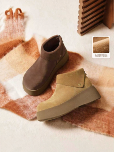 Belle | Retro High-top Warm Fur Winter Snow Boots