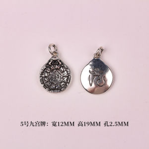 Retro Brass Zakyram Pendant Womens Wealth Goddess Necklace DIY Bracelet Cord Woven Cultural Playthings Handmade Jewelry Accessories