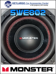 MONSTER SUBWOOFER DVC 8" RMS Power (1pc) 500W Max Power (1pc) 1000W Sensitivity (dB/w/m): 84.8dB Frequency Response: 52-300Hz Impedance: 4 + 4Ω RE:3.2 + 3.2Ω