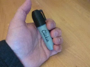 "Clickie" Sharpie-Style Fidget Clicker | Silent & Clicky Mechanical Stress Toy | Marker-Inspired EDC Pocket Fidget | Addictive Office Desk Accessory | Tactical Pen Alternative