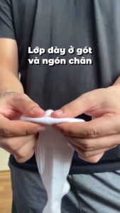 Combo 10 đôi tất nam nữ màu đen Mr.Socks sợi cotton mềm mại khử mùi có lớp đệm xù êm chân - STA-5009-DEN-CB10