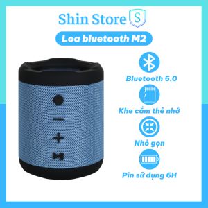 Loa bluetooth 5.0 M2 loa không dây mini nghe nhạc cầm tay nhỏ gọn tiện lợi để oto mang đi cắm trại picnic -SHINSTORE