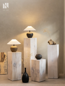 NONG HOME | Wabi Sabi Style Solid Wood Side Table