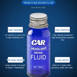 ✨Hot Sale✨Headlight refurbishment and repair kit Car headlight repair fluid With sponge cloth