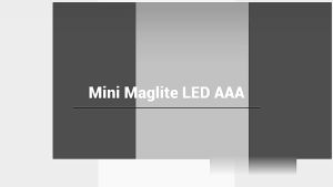 Maglite Mini AAA LED Flashlight Black | 100 Lumens | 99m Beam | Adjustable Focus | 2 AAA | 2m Drop Resistant | Made in USA